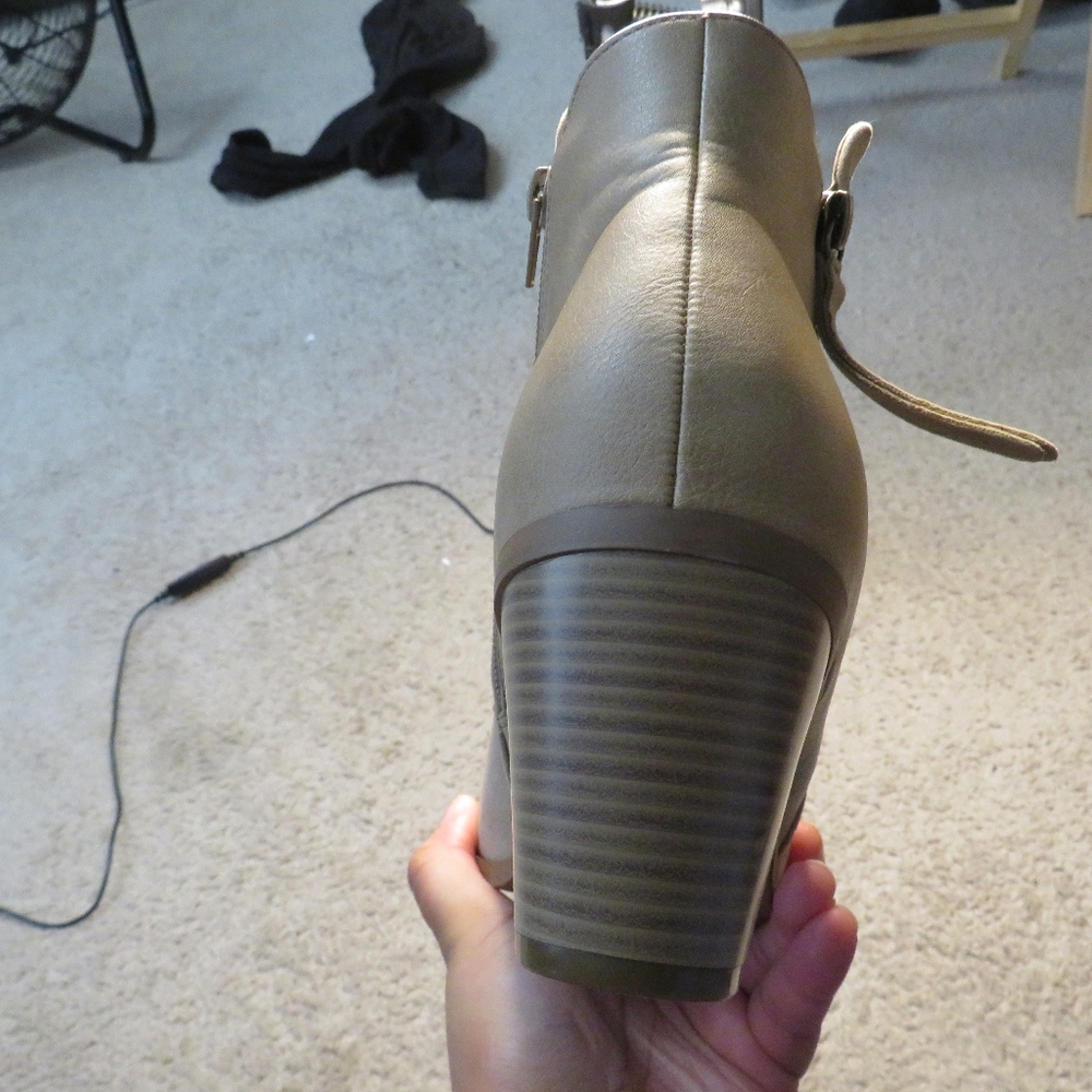 Tan Ankle Booties - Picture 5 of 7